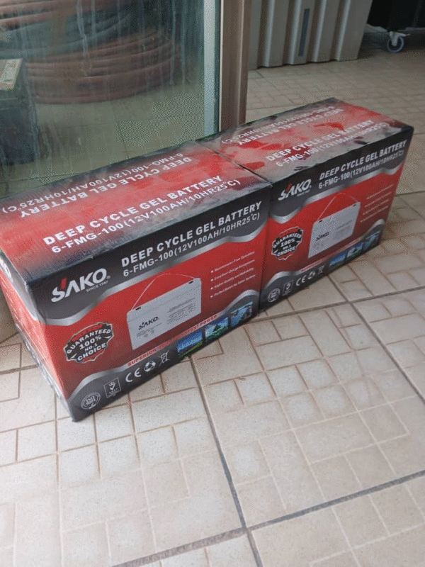 Batterie solaire SAKO 12V 100Ah avec garantie — pour installation photovoltaïque — 80.000 F CFA – Image 2